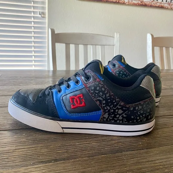 Vintage DC Men’s Pure Travis (PT) Pastrana Shoes Sz 10 Blue Black Squirrel RARE