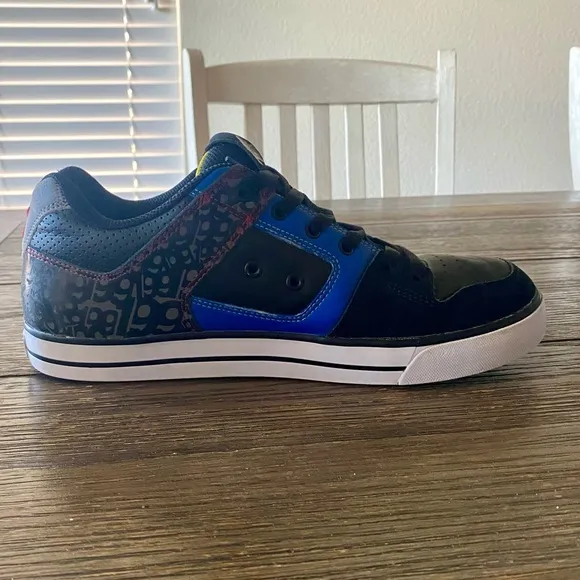 Vintage DC Men’s Pure Travis (PT) Pastrana Shoes Sz 10 Blue Black Squirrel RARE