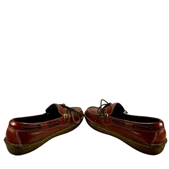 Vintage Early 2000s Leather Cabela's Crepe Slip On Shoes 8M