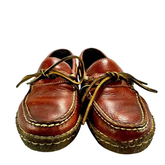 Vintage Early 2000s Leather Cabela's Crepe Slip On Shoes 8M