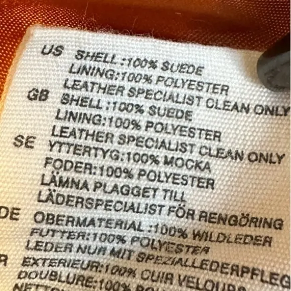 Vintage H&amp;M Genuine Suede Leather A-Line Mini Skirt Brown-Rust Size 6 **EUC**