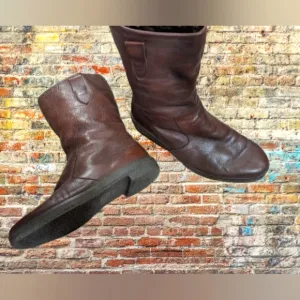 Vintage Morlands sheepskin boots, 1980s Brown Leather Slip-On Boots