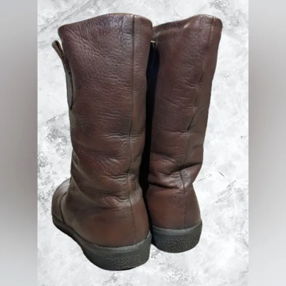 Vintage Morlands sheepskin boots, 1980s Brown Leather Slip-On Boots