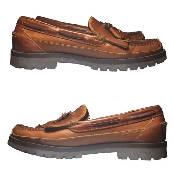 🔥Vintage🐎Polo RL tassel mock toe slip on shoes