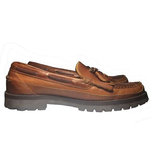 🔥Vintage🐎Polo RL tassel mock toe slip on shoes