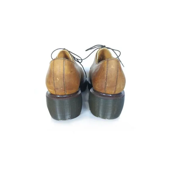 VTG DR. MARTENS Platform Oxfords  Y2K 90's  | Made in England Size 6 UK
