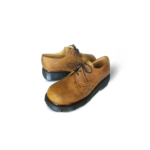 VTG DR. MARTENS Platform Oxfords  Y2K 90's  | Made in England Size 6 UK