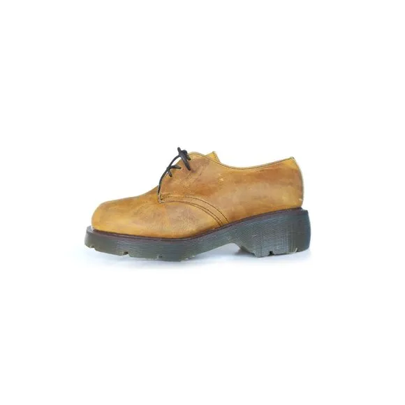 VTG DR. MARTENS Platform Oxfords  Y2K 90's  | Made in England Size 6 UK