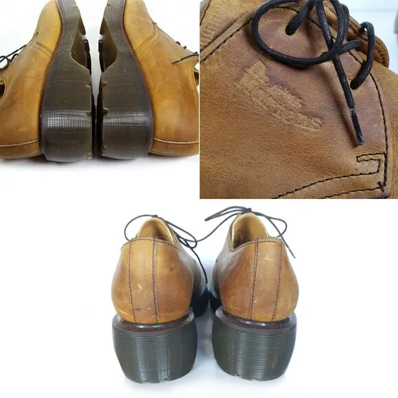 VTG DR. MARTENS Platform Oxfords  Y2K 90's  | Made in England Size 6 UK