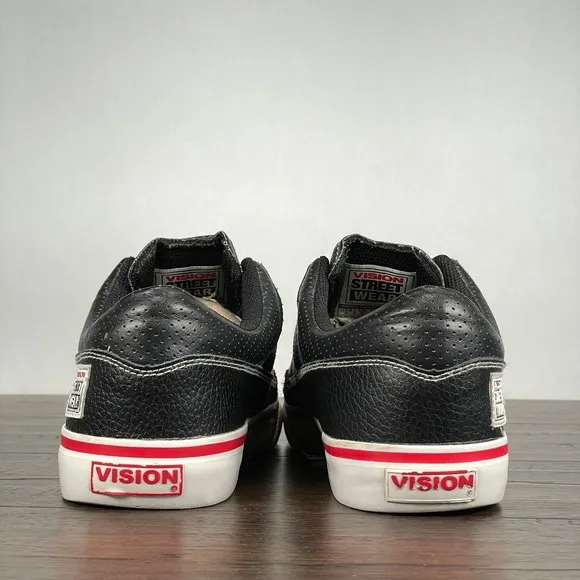 VTG VISION Street Wear SUPER TRICK Skate Shoes Mens 9 Black Y2K Rare