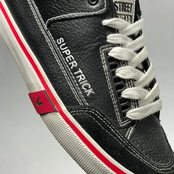 VTG VISION Street Wear SUPER TRICK Skate Shoes Mens 9 Black Y2K Rare