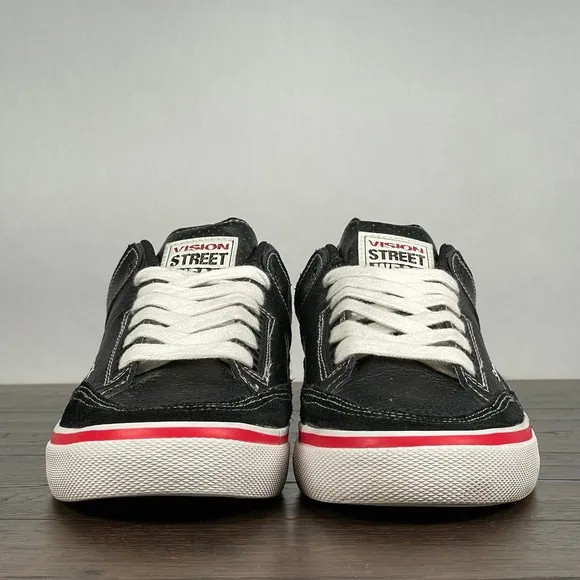 VTG VISION Street Wear SUPER TRICK Skate Shoes Mens 9 Black Y2K Rare