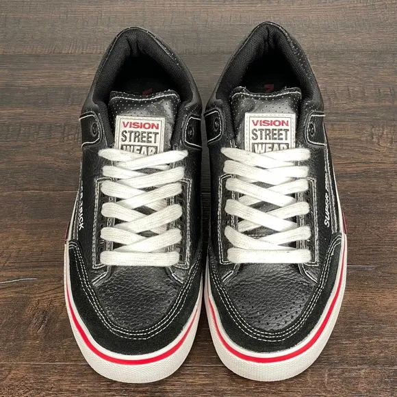 VTG VISION Street Wear SUPER TRICK Skate Shoes Mens 9 Black Y2K Rare