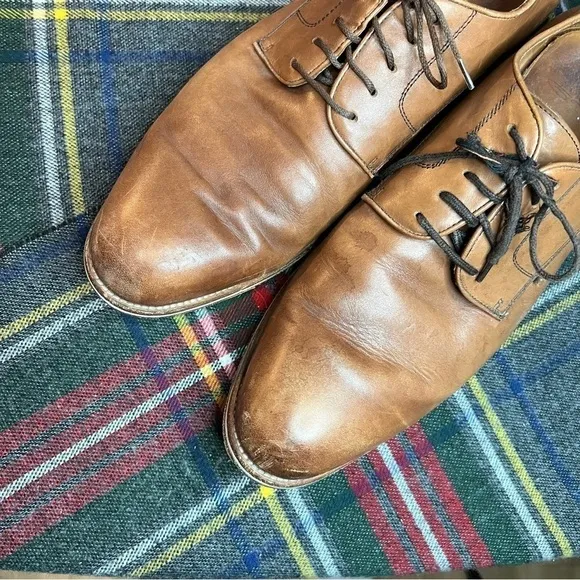 Warfield &amp; Grand Brown Leather Dvlen Oxford Dress Shoes 13