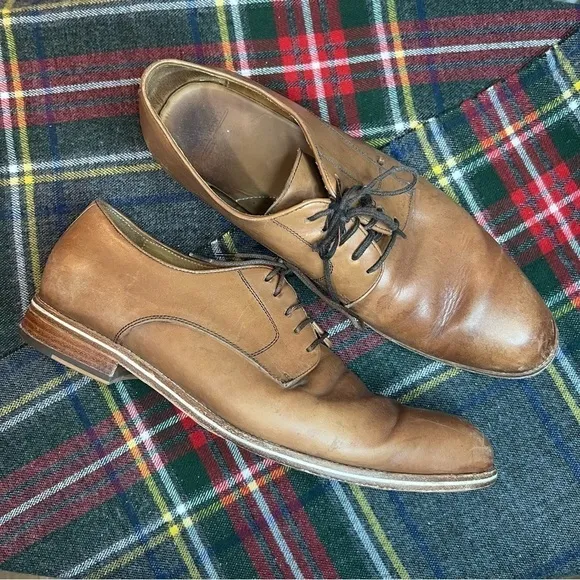 Warfield &amp; Grand Brown Leather Dvlen Oxford Dress Shoes 13