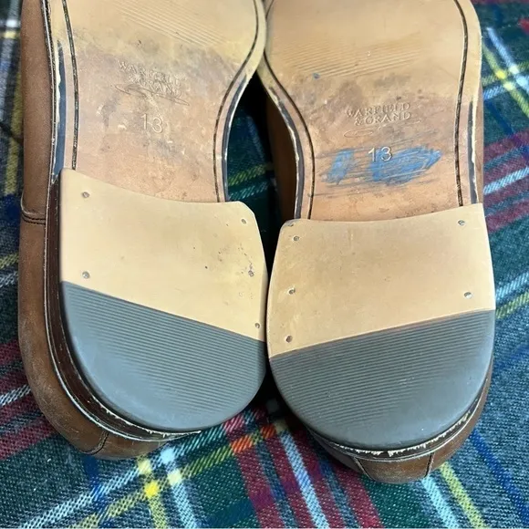 Warfield &amp; Grand Brown Leather Dvlen Oxford Dress Shoes 13