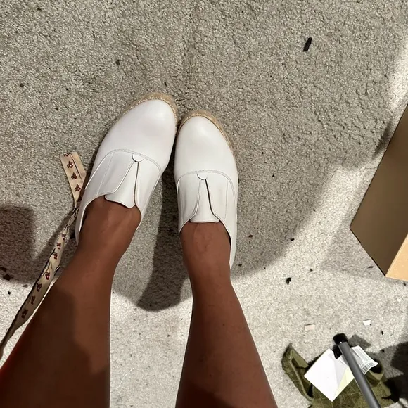 White platform shoes