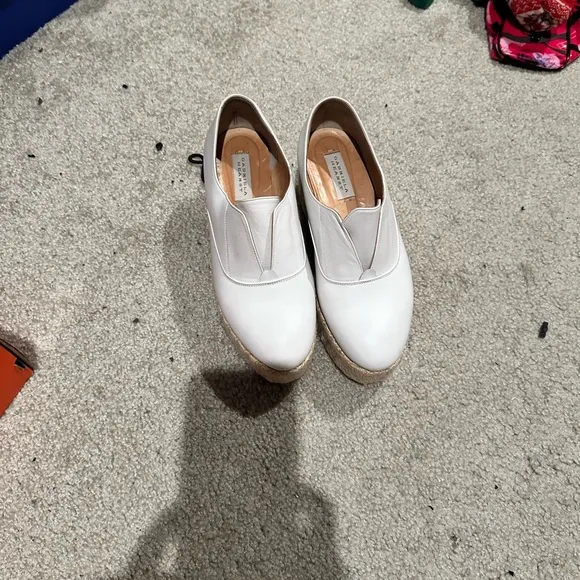 White platform shoes