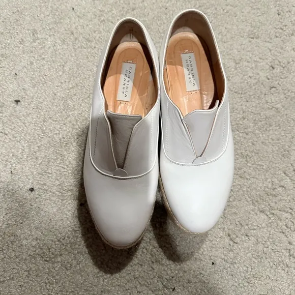 White platform shoes