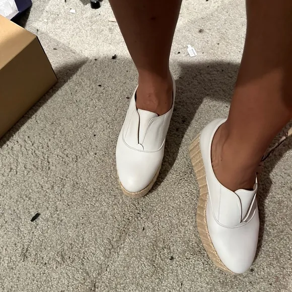 White platform shoes