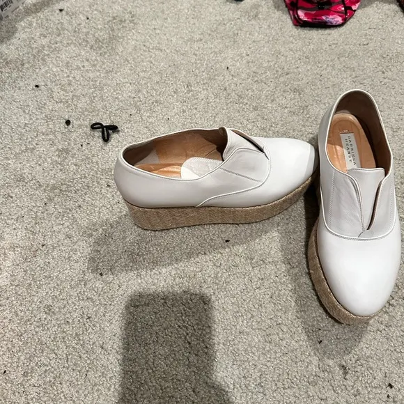 White platform shoes