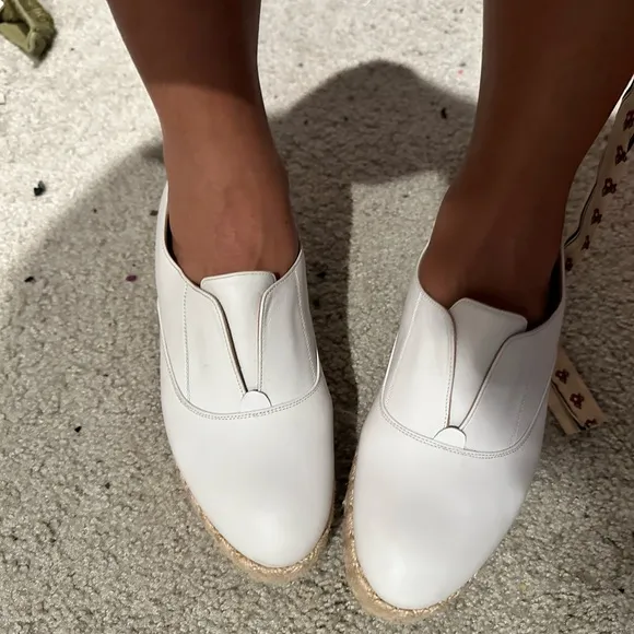 White platform shoes