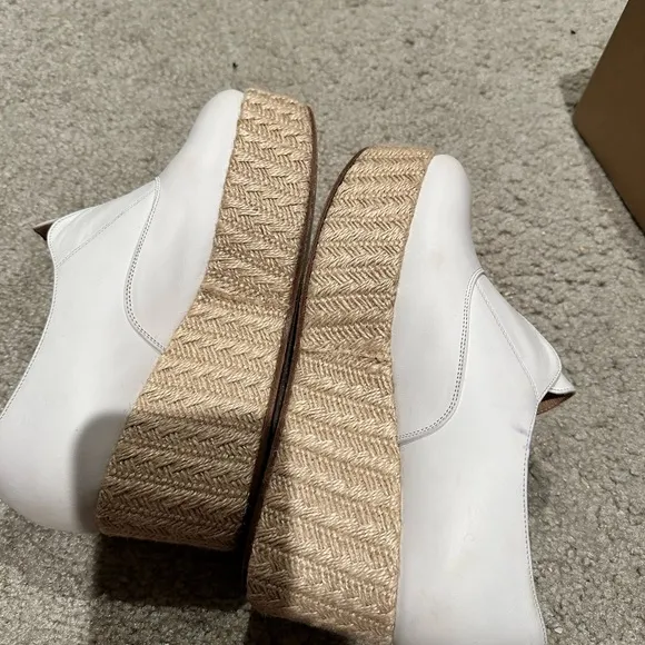White platform shoes