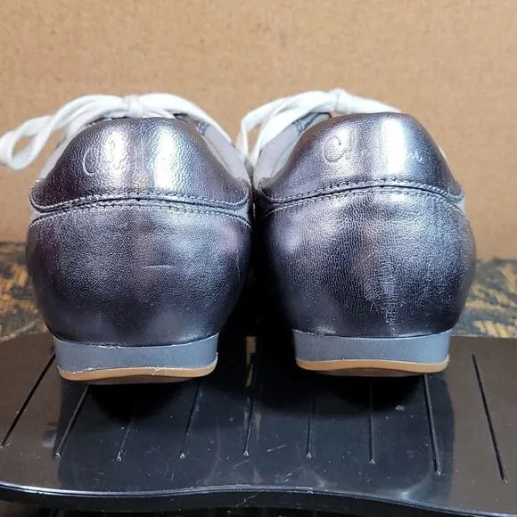 Women's Cole Haan Nike Air Grey Leather and Suede Oxford Shoes- Size  8