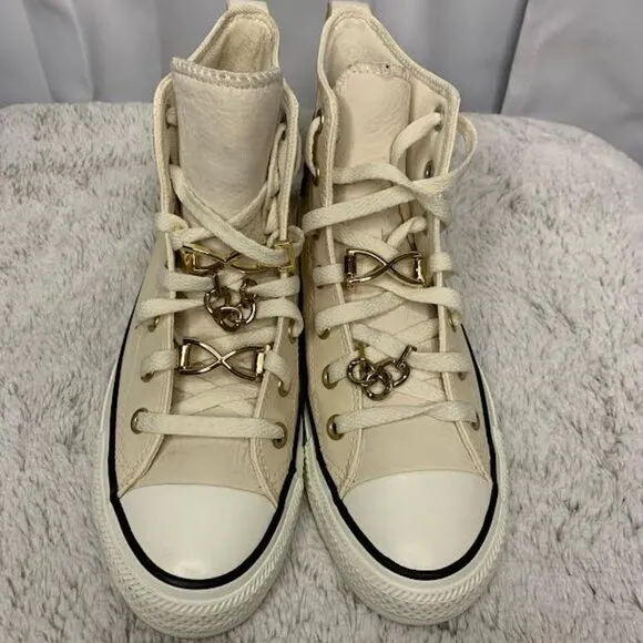 Women’s Converse Chuck Taylor All Star High – Natural Ivory, Size 8