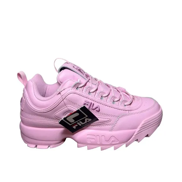 Womens Fila Disruptor 2 Premium Athletic Pirouette Pink Monochrome size 8.5