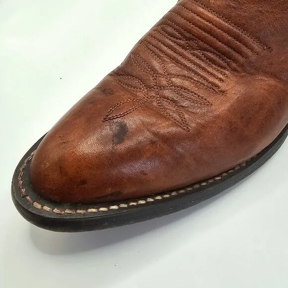 Women's Justin Boots Brown Leather Classic Western Cowgirl Boots