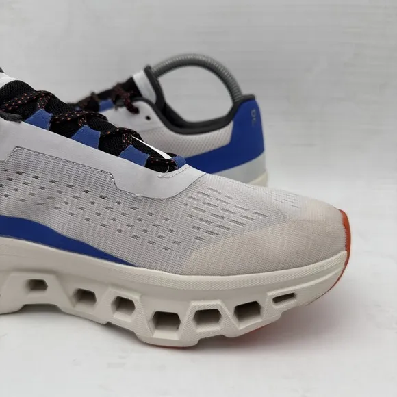 Women's On Cloud Cloudmonster Running Shoes Frost/Cobalt SZ US 9 Sneakers