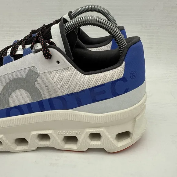 Women's On Cloud Cloudmonster Running Shoes Frost/Cobalt SZ US 9 Sneakers