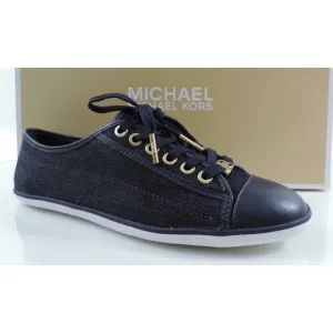 Women's Shoes Michael Kors Kristy Lace Up Fashion Sneakers Dark Denim Size 6.5