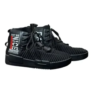 Xidiso Men’s High Top Fashion Sneakers Casual Shoe Black Sz 8 Just Be Nice Zip