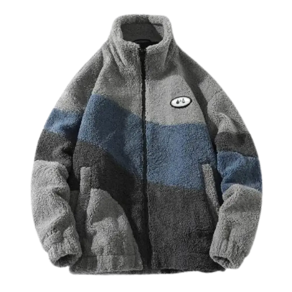 Y2K Washed Beige Fleece for Trendy Urban Fashion Lovers