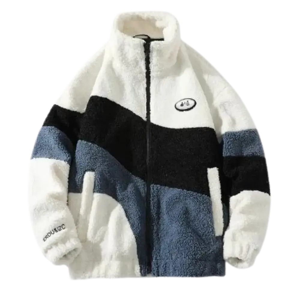 Y2K Washed Beige Fleece for Trendy Urban Fashion Lovers