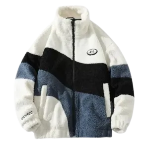Y2K Washed Beige Fleece for Trendy Urban Fashion Lovers