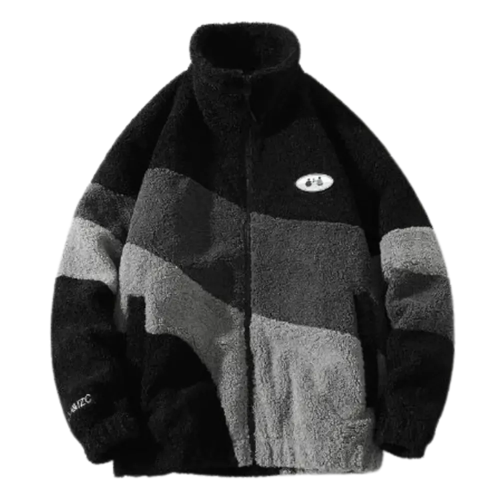 Y2K Washed Beige Fleece for Trendy Urban Fashion Lovers