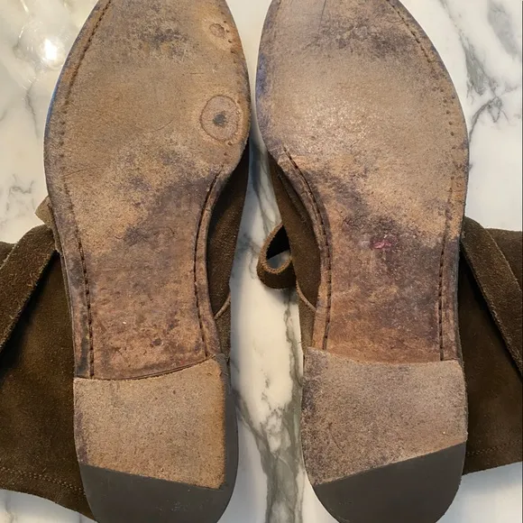 Yves Saint Laurent Brown Suede Boots
