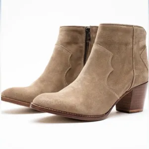 ZADIG &amp; VOLTAIRE Molly Suede Boots Taupe