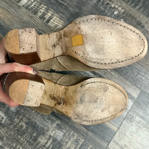 ZADIG &amp; VOLTAIRE Molly Suede Boots Taupe