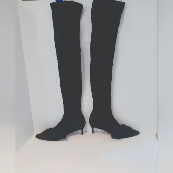 ZARA BASIC SOCK BOOTS OVER‎ THE KNEE SZ EU 40