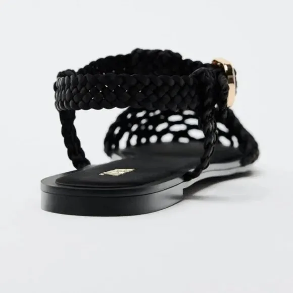 ZARA FLAT CAGE SANDALS