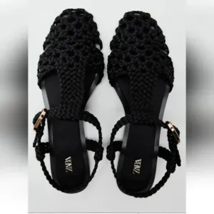 ZARA FLAT CAGE SANDALS