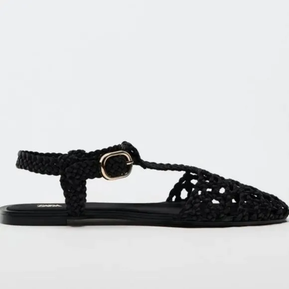 ZARA FLAT CAGE SANDALS