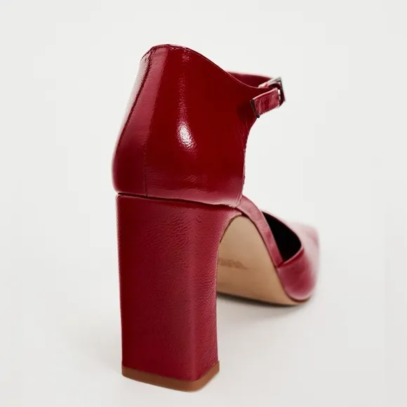 Zara HIGH HEELED 100% LEATHER SHOES