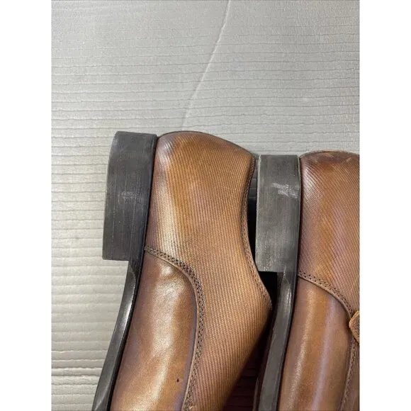 Zara Leather monk strap shoes Size 41 Brown 2452/302/105 531 255/95